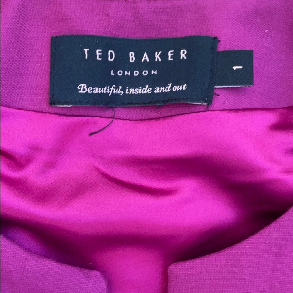 Ted Baker Fuchsia Kwyli Structured Zip Peplum Dre… - image 8